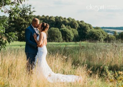 Bride and Groom Wedding Photography during Golden Hour at Aston Hall Hotel Sheffield South Yorkshire