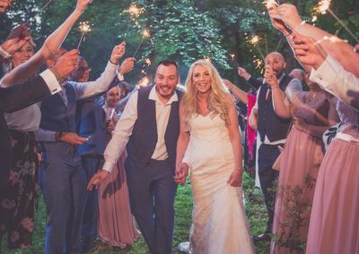Mount Pleasant Hotel Wedding with sparkler exit photography in Doncaster South Yorkshire