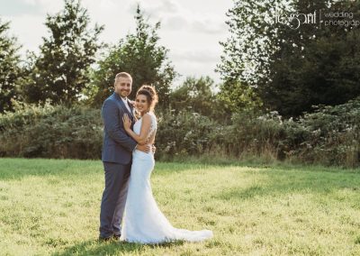 Bride and Groom Wedding Photography during Golden Hour at Aston Hall Hotel Sheffield South Yorkshire